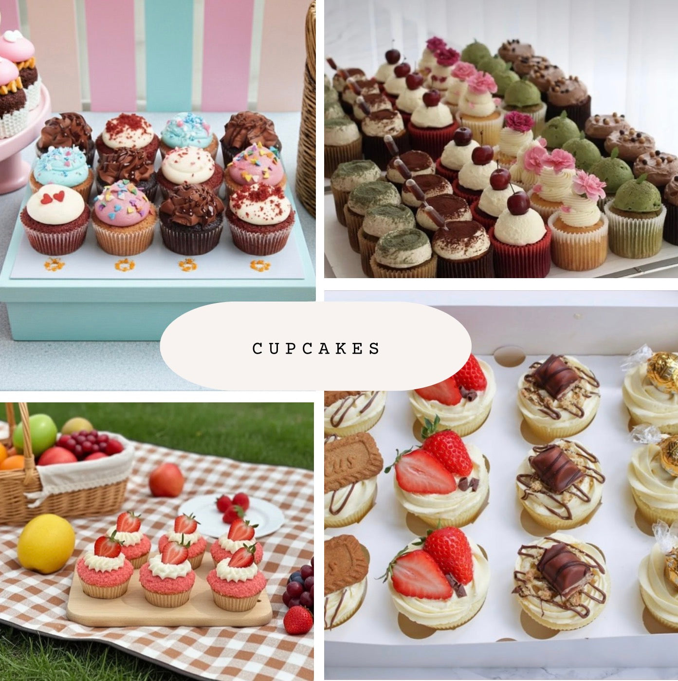FloJo's Sweets Gourmet Cupcake Collection Gift Box Assorted From Scratch Flavors For Sweet Gift Lovers